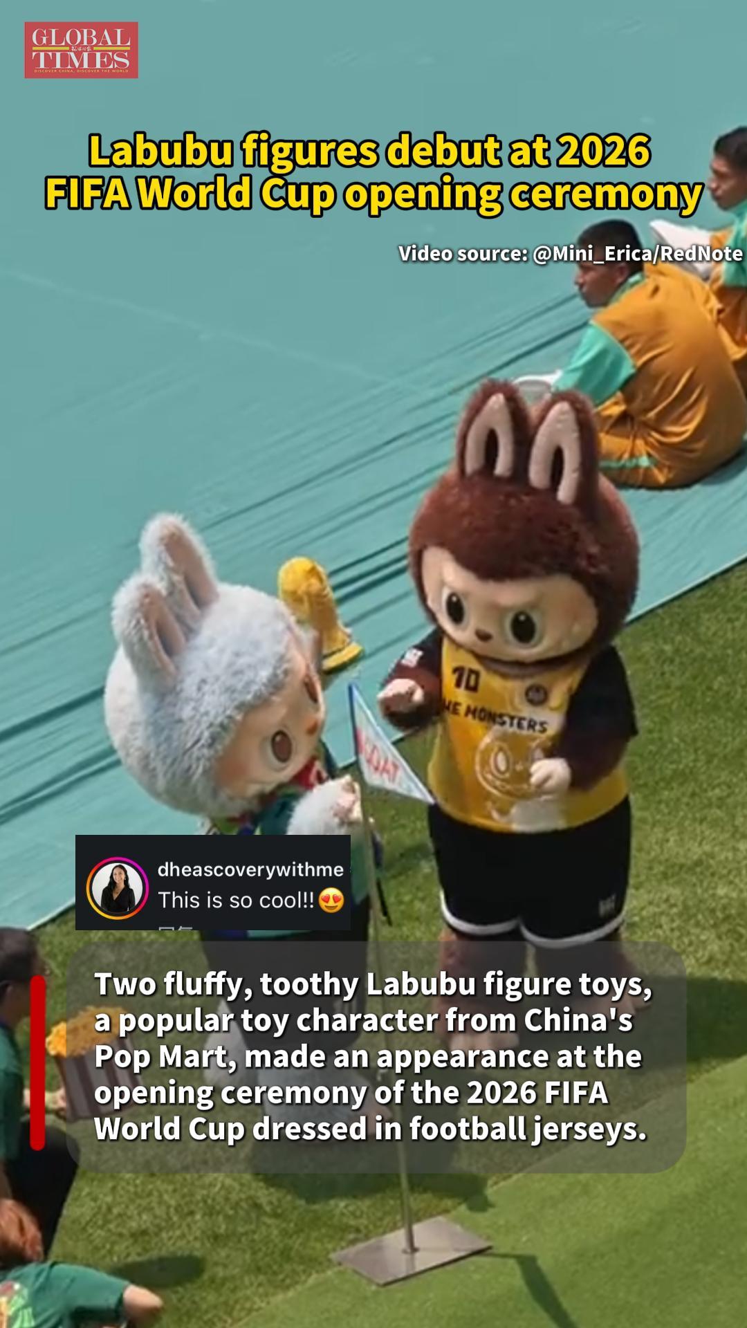 Labubu figures debut at 2026 FIFA World Cup opening ceremony