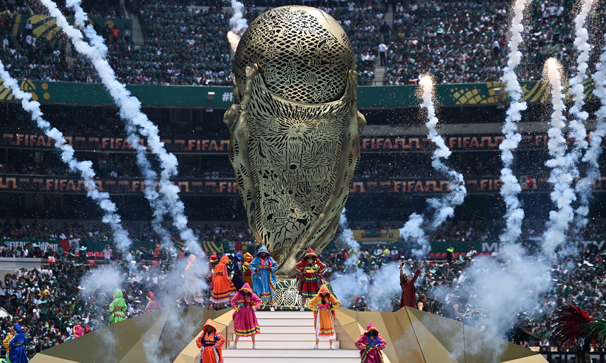Artists perform during the opening ceremony of the 2026 FIFA World Cup at Mexico City Stadium in Mexico City, Mexico, June 11, 2026. Photo: Xinhua