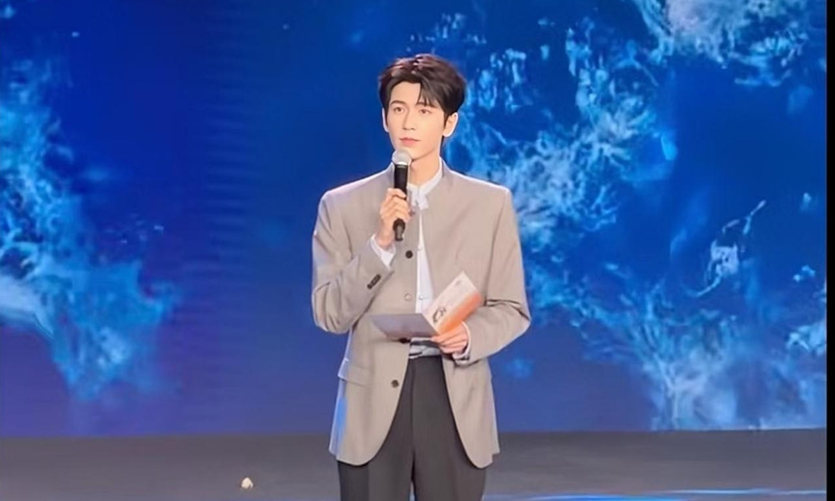 Chinese mainland actor Zhang Linghe attends the 18th Straits Forum on June 13. Photo: Screenshot of the WeChat public account of Cross-Straits Moment