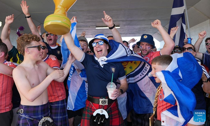 Fans are seen before the group C match between Haiti and Scotland at the 2026 FIFA World Cup at Boston Stadium in Boston, the United States, June 13, 2026. (Xinhua/Huang Zongzhi)