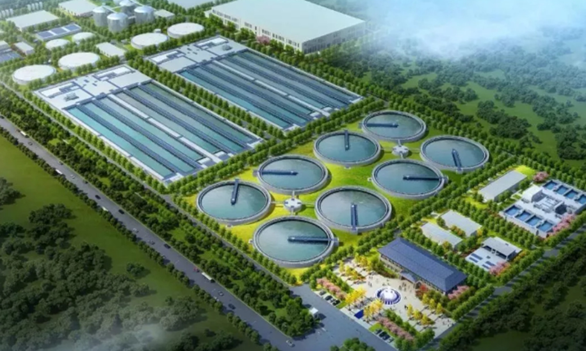 Rendering of the central sewage treatment plant in Mongolian capital city Ulan Bator Photo: Screenshot from media reports