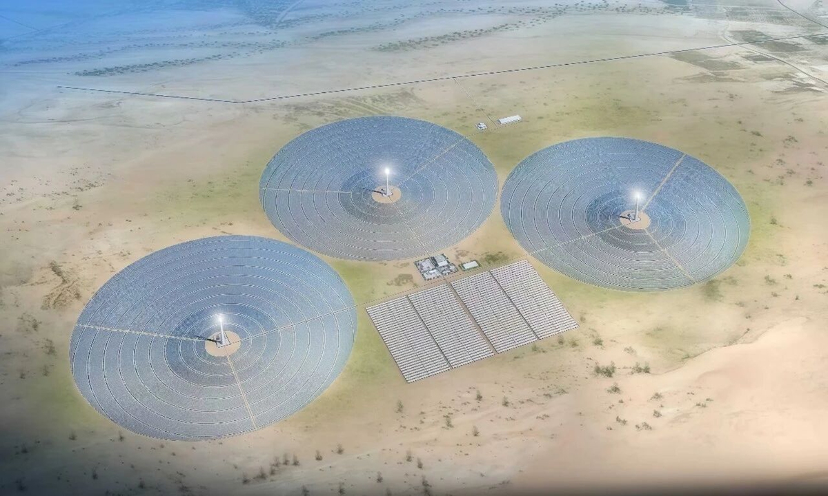 globaltimes.cn - The world's largest single-unit molten-salt solar power plant breaks ground in Northwest China