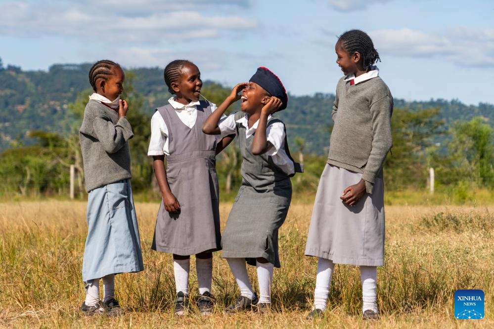 Children are pictured at a school in Machakos County, Kenya, June 15, 2026. The Day of the African Child, observed every year on June 16, is a day to honor the resilience of children and reflect on the progress made in ensuring their rights across Africa. The theme of this year's event is Ensuring universal access to water, sanitation and hygiene for every child in Africa. (Photo: Xinhua)