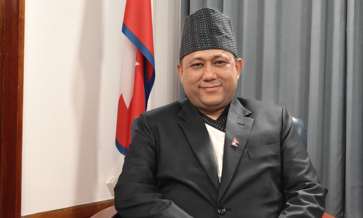 Nepali Foreign Minister Shisir Khanal Photo: Xie Wenting/GT 