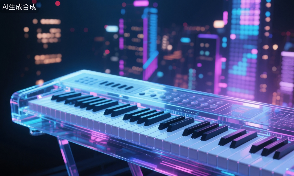Conceptual photo ofAI-generated music Photo: VCG