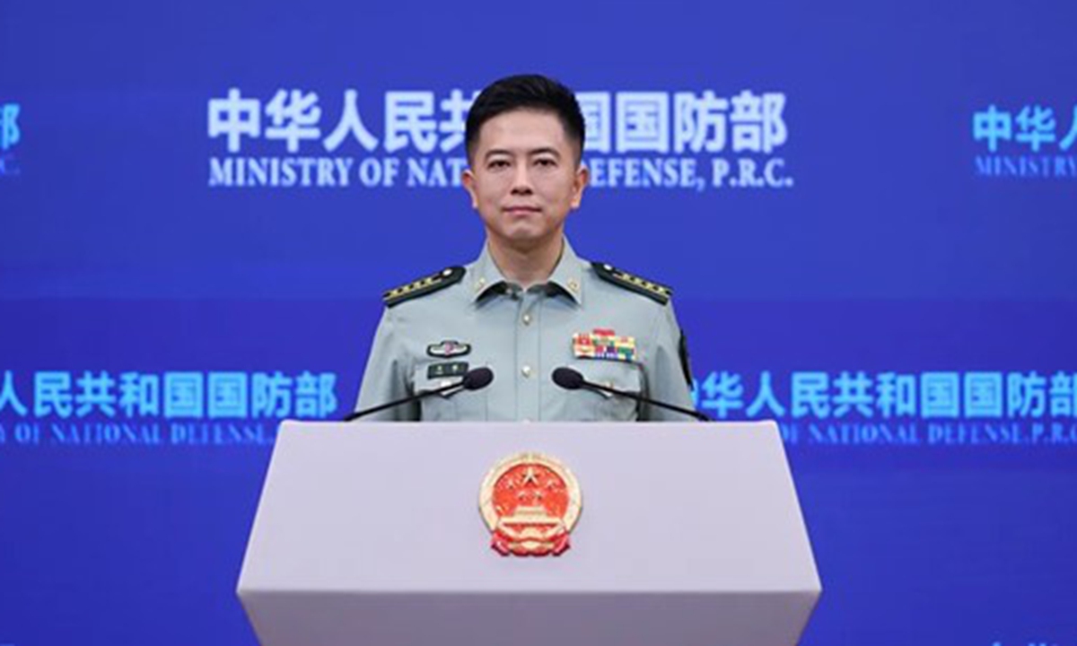 Senior Colonel Chen Xi, spokesperson for the Ministry of National Defense