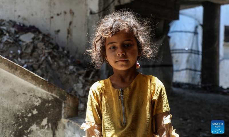 This photo taken on June 18, 2026 shows a girl from Beit Hanoun in the northern Gaza Strip, who is displaced and sheltering in a building in Gaza City. Commemorated annually on June 20, World Refugee Day honors and celebrates the strength and bravery of refugees, individuals forced to flee their homelands due to conflicts, persecution or human rights violations.

In the Middle East, where wars, conflicts and instability continue, a large number of people have been forced to flee their homes and embark on the path of displacement. Photo: Xinhua