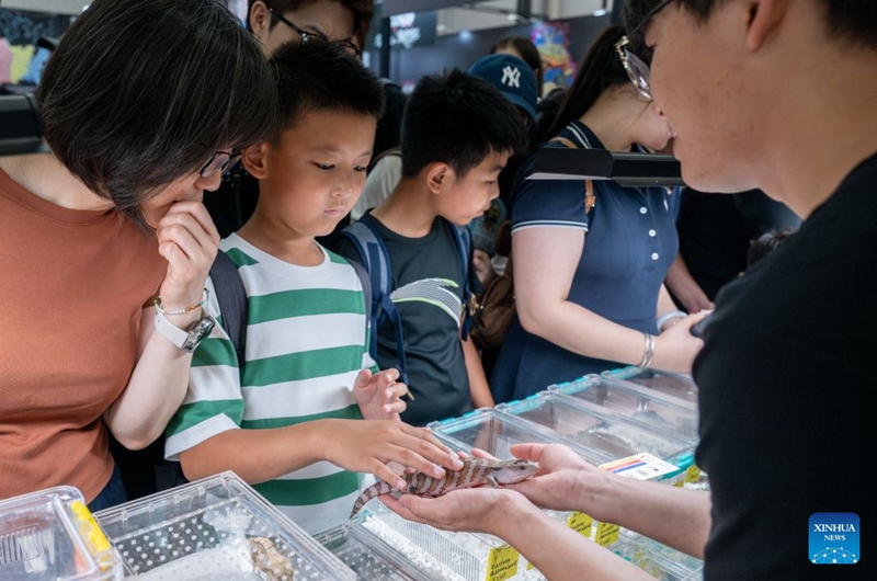 People visit the 2026 Beijing World Reptiles Expo in Pinggu District, Beijing, capital of China, June 19, 2026. The event takes place here from June 19 to 21. Photo: Xinhua