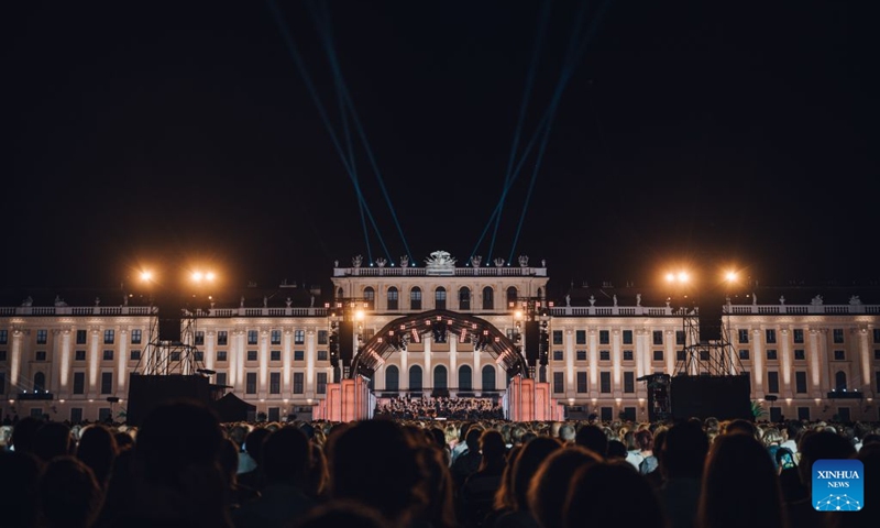 This photo taken on June 19, 2026 shows a view of the Summer Night Concert 2026 presented by the Vienna Philharmonic Orchestra in Vienna, Austria. (Niklas Schnaubelt/The Vienna Philharmonic Orchestra/Handout via Xinhua)