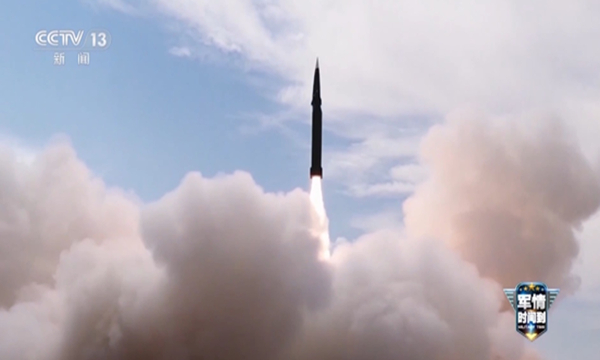 A CCTV News on June 20, 2026 report shows the launch scene of what seems to be a DF-17 hypersonic missile, characterized by its waverider aerodynamic design. Photo: Screenshot from CCTV News