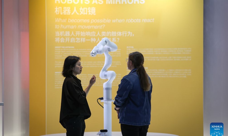 Staff members make final preparations at the Dalian International Conference Center, venue of the 2026 Summer Davos, in Dalian, northeast China's Liaoning Province, June 20, 2026. The World Economic Forum's Annual Meeting of the New Champions, also known as the Summer Davos forum, will be held in the port city of Dalian from June 23 to 25. The Dalian International Conference Center, venue for the forum, has been decorated for the event. (Xinhua/Pan Yulong)
