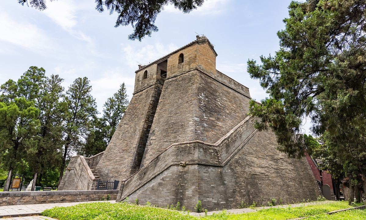 The astronomical observatory by Yuan Dynasty astronomer Guo Shoujing in Dengfeng, Central China's Henan Province 
 Photo: VCG