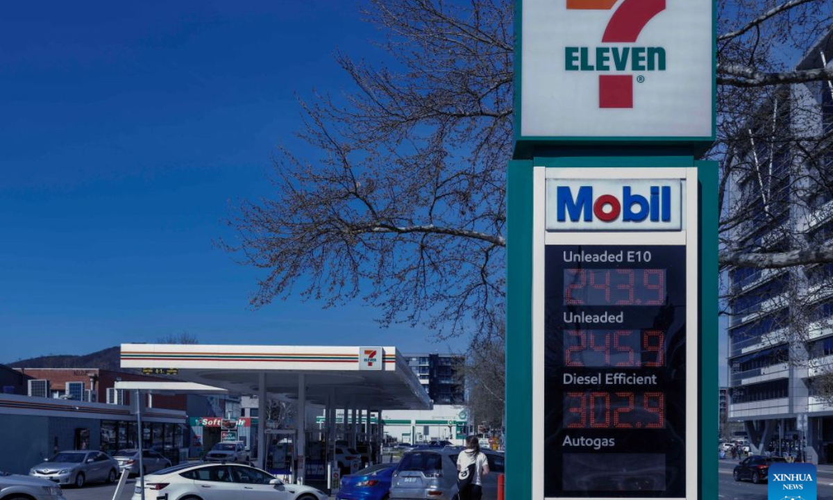 This photo shows a petrol station in Canberra, Australia, on Sept. 18, 2026. (Photo by Chu Chen/Xinhua)