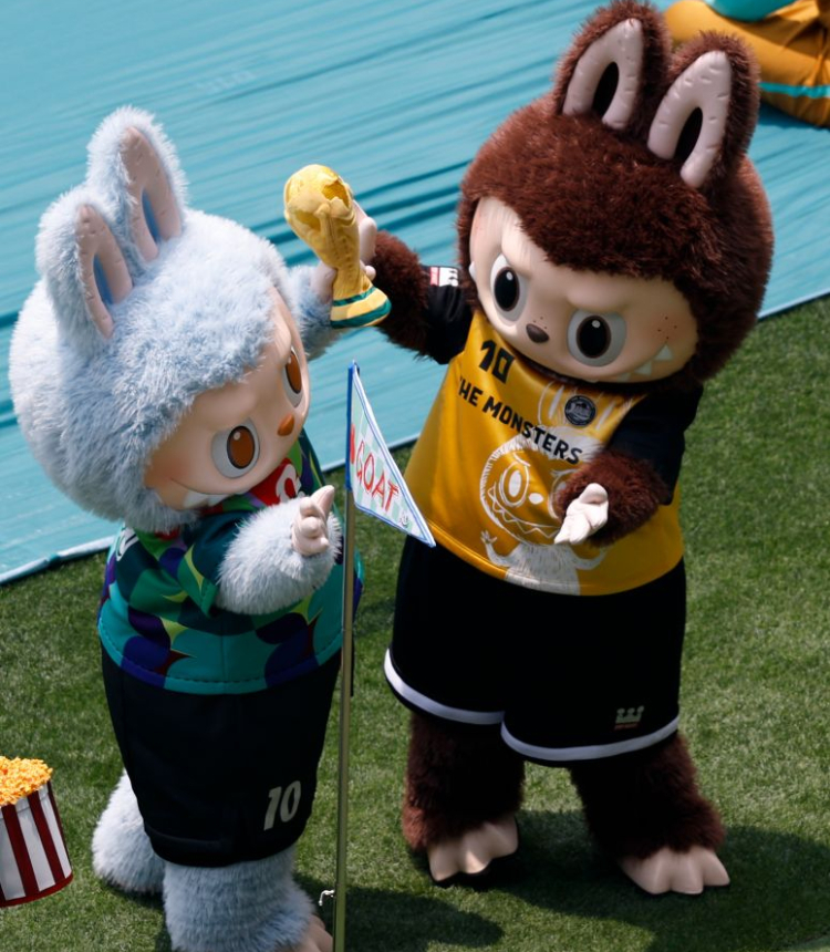The Labubu mascots, popular furry dolls from Chinese toy company Pop Mart, perform during the opening ceremony of the 2026 FIFA World Cup at Mexico City Stadium in Mexico City, Mexico, June 11, 2026. (Photo by Francisco Canedo/Xinhua)
