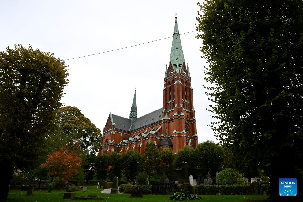 This photo taken on Oct. 5, 2026 shows a city view in Stockholm, Sweden. (Xinhua/Lyu You)