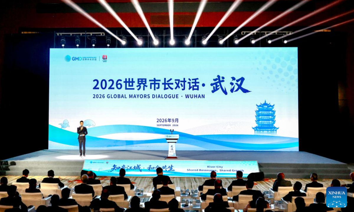 This photo taken on Sept. 20, 2026 shows a scene of the 2026 Global Mayors Dialogue - Wuhan in Wuhan, central China's Hubei Province. (Photo by Ni Na/Xinhua)