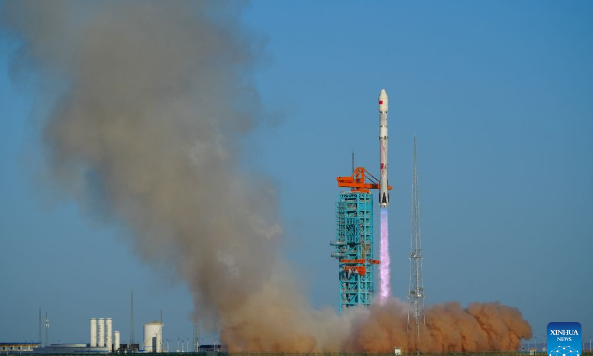 The Zhuque-3 Y2 rocket blasts off at the Dongfeng commercial space innovation pilot zone in northwest China, Aug. 19, 2026. (Photo by Wang Jiangbo/Xinhua)