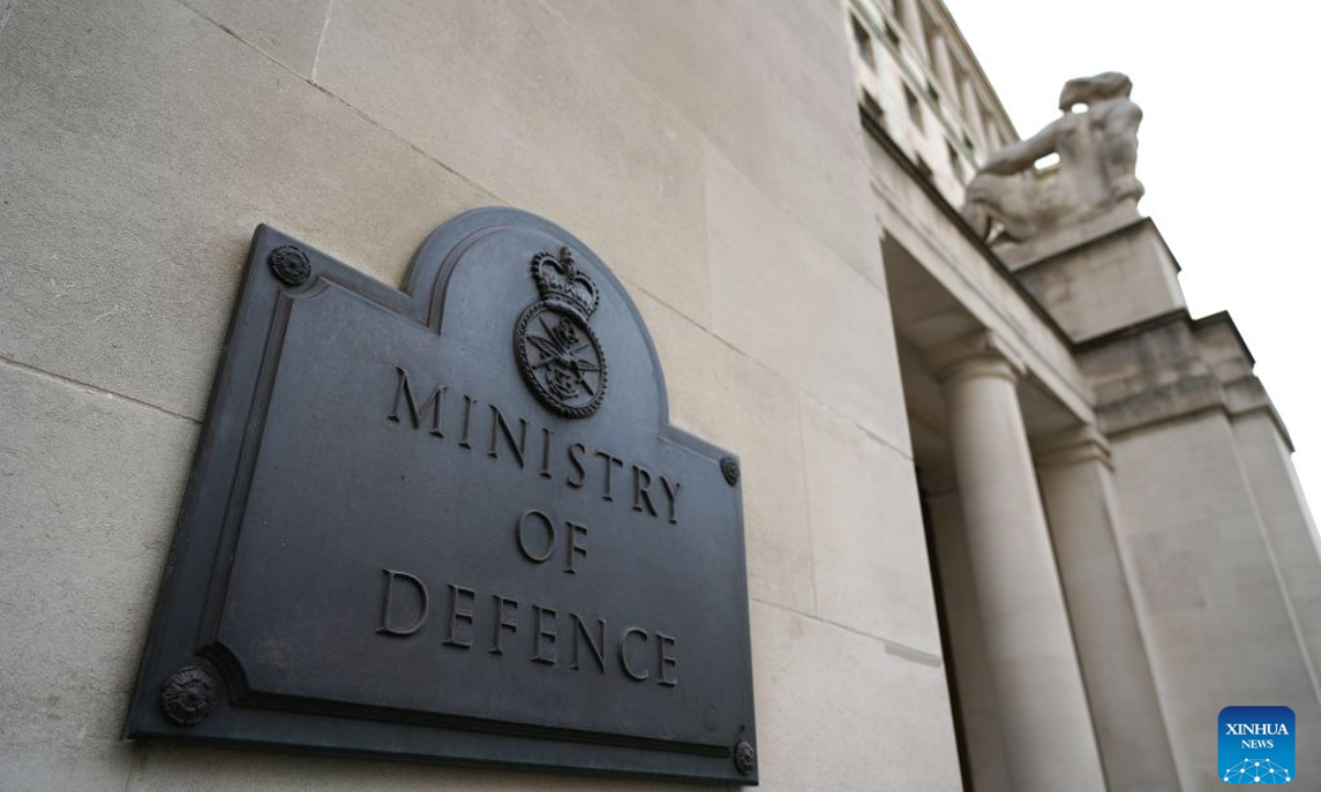 Photo taken on Oct. 11, 2026 shows Britain's Ministry of Defense in London, Britain. Britain does not support U.S. President Donald Trump's deal with Russian President Vladimir Putin to purchase millions of tons of diesel from Russia, British Defense Secretary Wes Streeting said on Sunday. (Xinhua/Zhang Feng)