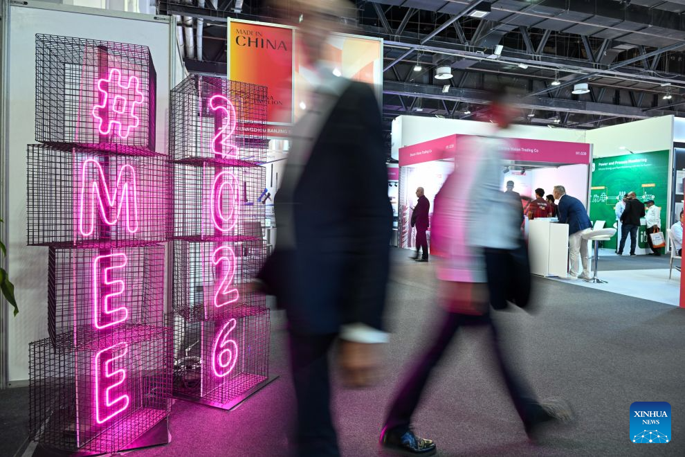 This photo taken on Sept. 1, 2026 shows an interior view during Middle East Energy 2026 at Dubai World Trade Center in Dubai, the United Arab Emirates. The three-day Middle East Energy 2026 opened here Tuesday. (Xinhua/Wang Zecong)
