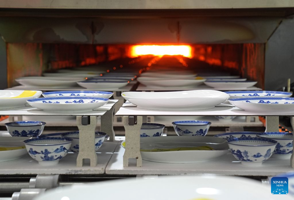 This photo taken on Sept. 10, 2026 shows an electric kiln at an intelligent workshop in Jingdezhen, east China's Jiangxi Province. Jingdezhen, known worldwide as China's