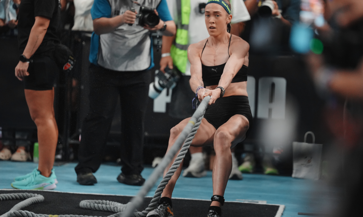Joanna Wietrzyk of Australia in action during the Hyrox Beijing event at National Speed Skating Oval on September 12, 2026 in Beijing, China. Photo: VCG