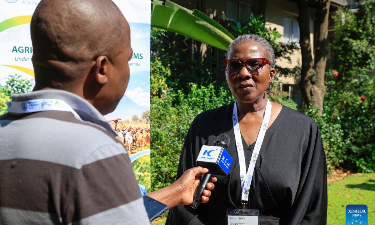Morongoa Leseke, chief director at South Africa's Department of Forestry, Fisheries and the Environment, speaks during an interview with Xinhua in Johannesburg, South Africa, Sept. 28, 2026. (Xinhua/Chen Wei)