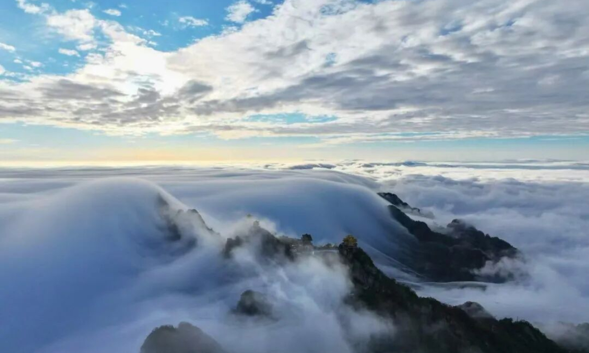 Scenery at Laojun Mountain scenic spot in Luoyang, Central China’s Henan Province Photo: Official WeChat account of Laojun Mountain scenic spot