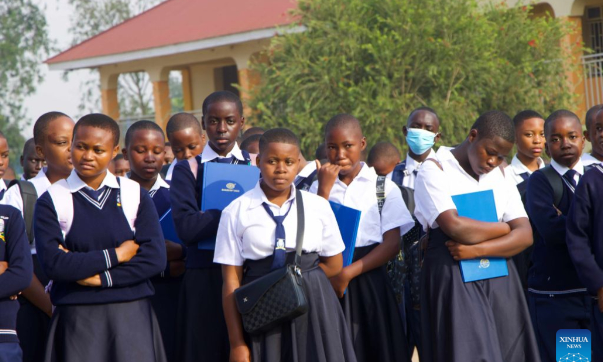 Students are seen at a school in Bunia, Ituri Province, the Democratic Republic of the Congo (DRC), Sept. 1, 2026. (Xinhua)