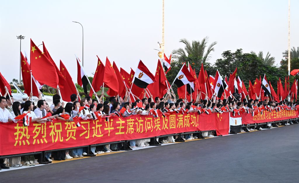 Chinese President Xi Jinping leaves Cairo after paying a state visit to Egypt, Sept. 2, 2026. (Xinhua/Xin Mengchen)