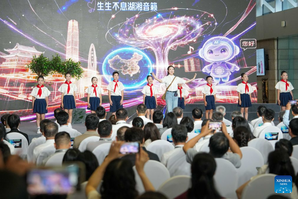 Children perform at the opening ceremony of the Exhibition Hall of the Project for the Protection of Language Resources of China in Changsha, central China's Hunan Province, Aug. 24, 2026. A new exhibition hall dedicated to the preservation of China's diverse language resources opened on Monday in Changsha, capital of central China's Hunan Province, bringing a decade-long effort to document languages and dialects to the public through digital and interactive displays.

The Exhibition Hall of the Project for the Protection of Language Resources of China, located in the Hunan Museum, brings together recordings and other language materials collected from more than 1,800 field survey sites across China, covering Chinese dialects, ethnic minority languages and related cultural traditions. (Xinhua/Xue Yuge)