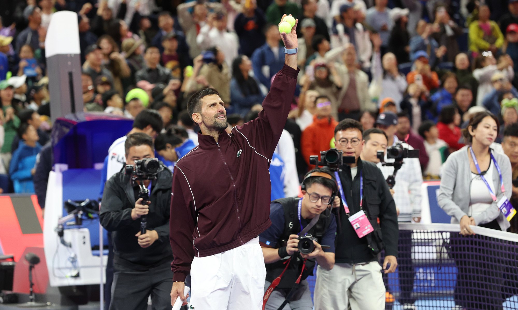 Serbian tennis star Novak Djokovic wins opening match at the 2026 China Open Photo: Cui Meng/GT