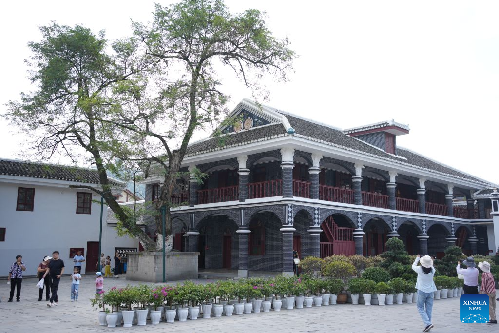 Tourists visit the historical site of the Zunyi Meeting in Zunyi City, southwest China's Guizhou Province, Sept. 25, 2026. The renovation of the historical site of the Zunyi Meeting has been basically completed. The Zunyi Meeting was held in January 1935 during the Long March. The meeting is regarded as a milestone in the history of the Communist Party of China (CPC), marking the formation of its first generation of central collective leadership. (Photo by Zhang Zhengju/Xinhua)