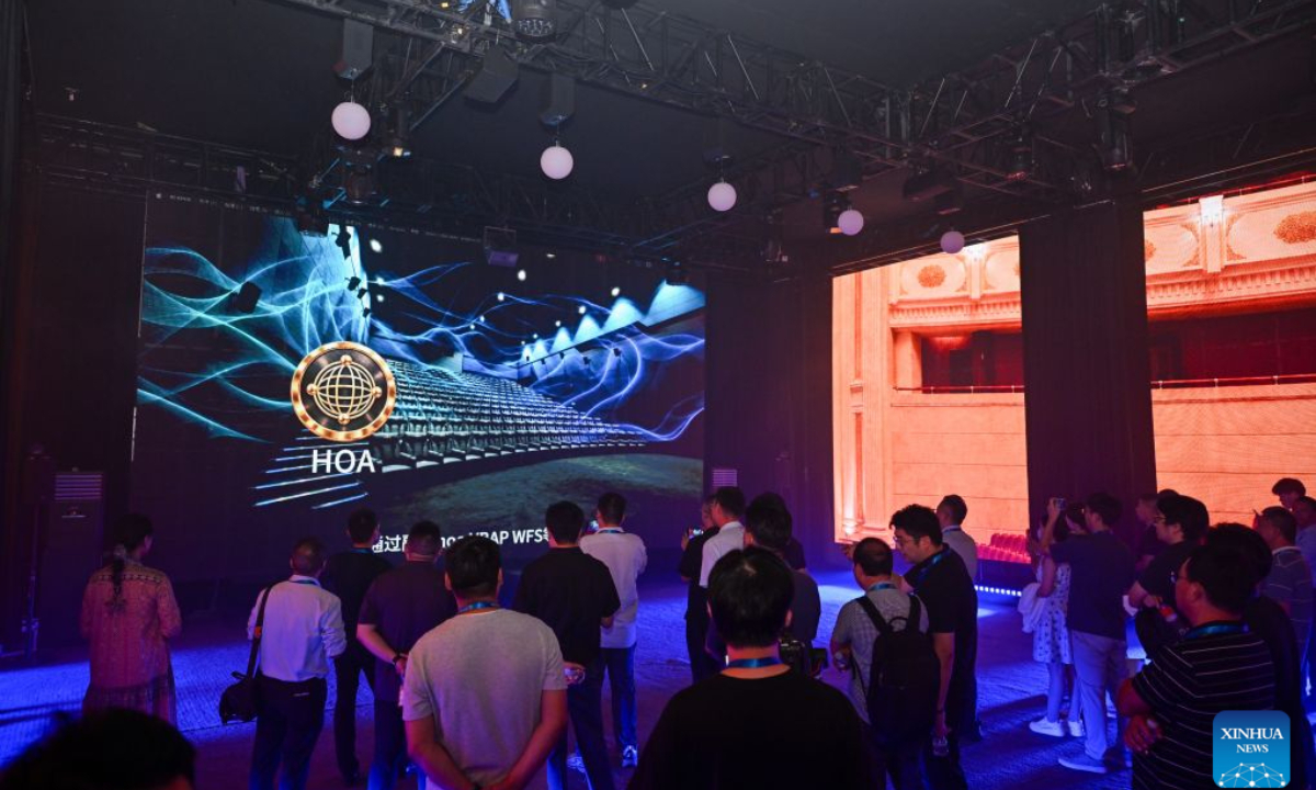 Visitors are seen during the China Culture & Tourism Industries Expo in north China's Tianjin, Sept. 3, 2026. The four-day expo kicked off here on Thursday, featuring 10 themed exhibition areas to showcase emerging modes and scenarios in the development of culture and tourism industries. (Xinhua/Sun Fanyue)