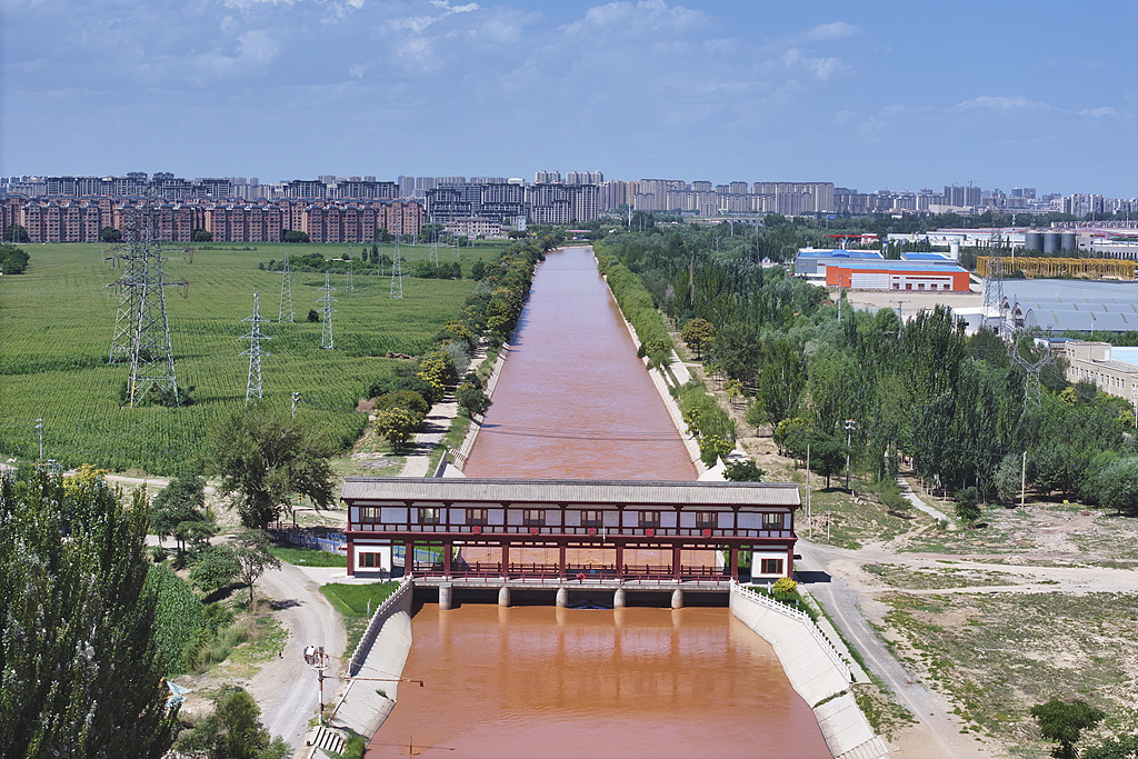 A view of Tanglai Canal in Yinchuan, Northwest China's Ningxia Hui Autonomous Region, on July 20, 2026 Photo: VCG