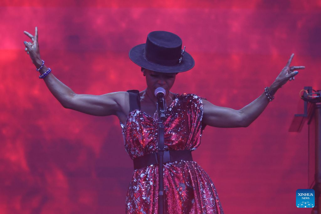 An artist performs during the 2026 Sziget Festival in Budapest, Hungary, Aug. 10, 2026. The event officially opened to the public on Tuesday on Budapest's Obuda Island, bringing together music, arts and cultural programs from Hungary and abroad.

Running until Aug. 15, this year's festival provided around 12 themed districts offering music, contemporary arts, circus performances, sports, family and community programs. (Photo by Attila Volgyi/Xinhua)