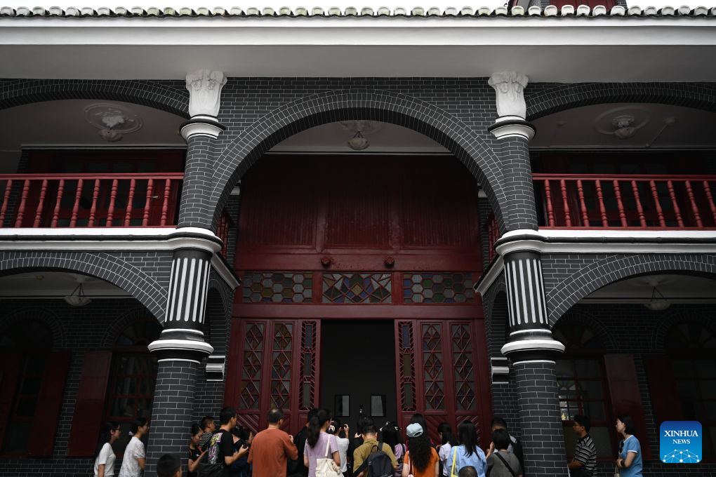 People visit the historical site of the Zunyi Meeting in Zunyi City, southwest China's Guizhou Province, Sept. 28, 2026. The renovation of the historical site of the Zunyi Meeting has been basically completed. The Zunyi Meeting was held in January 1935 during the Long March. The meeting is regarded as a milestone in the history of the Communist Party of China (CPC), marking the formation of its first generation of central collective leadership. (Xinhua/Xin Yuewei)