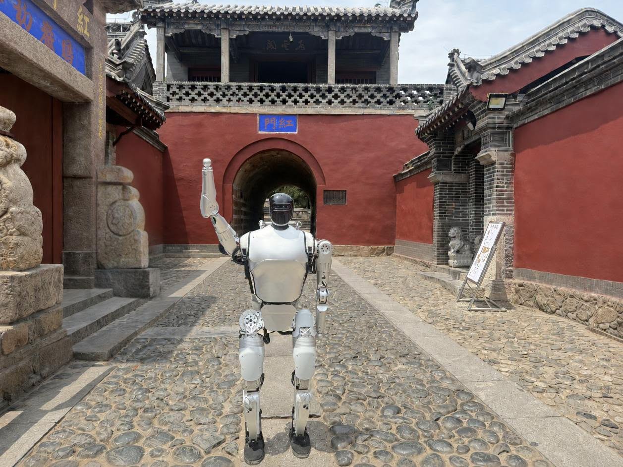 Robot at the inaugural CMG World Robot Mount Tai Challenge in Tai’an, East China’s Shandong Province Photo: Courtesy of CMG 