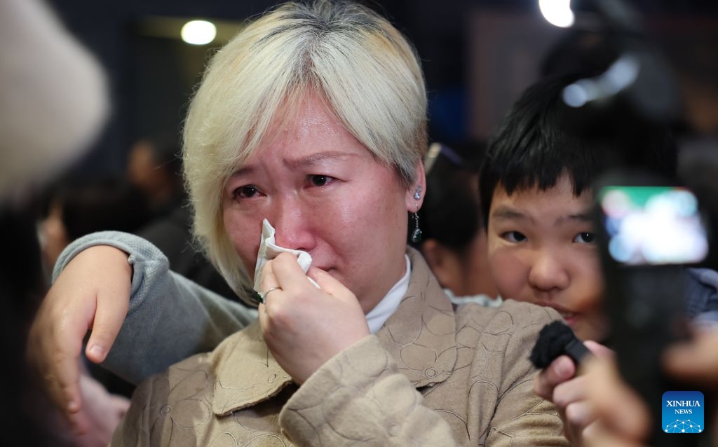 A woman receives an interview after watching the premiere of Chinese film Dear You in Sydney, Australia, June 23, 2026. The film will be released in Australia on June 25. (Photo: Xinhua)