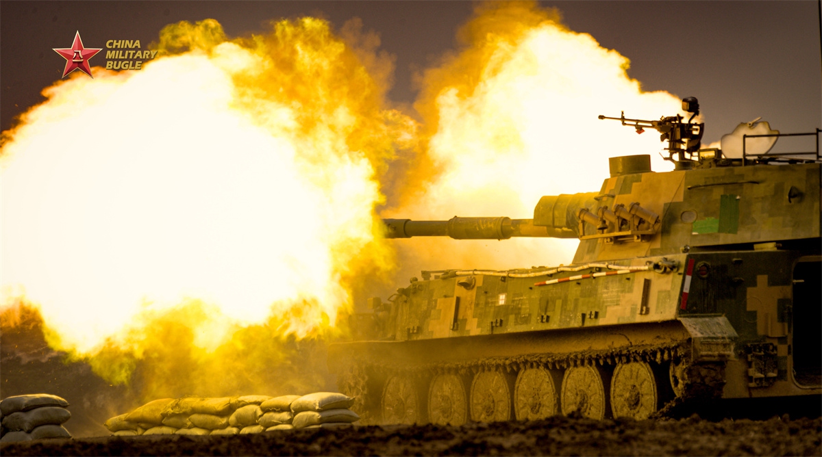 A PLZ-89 122mm self-propelled howitzer attached to an artillery unit of a brigade under the Chinese PLA Army opens fire during a live-fire training exercise in early June, 2026. (Photo: eng.chinamil.com.cn)