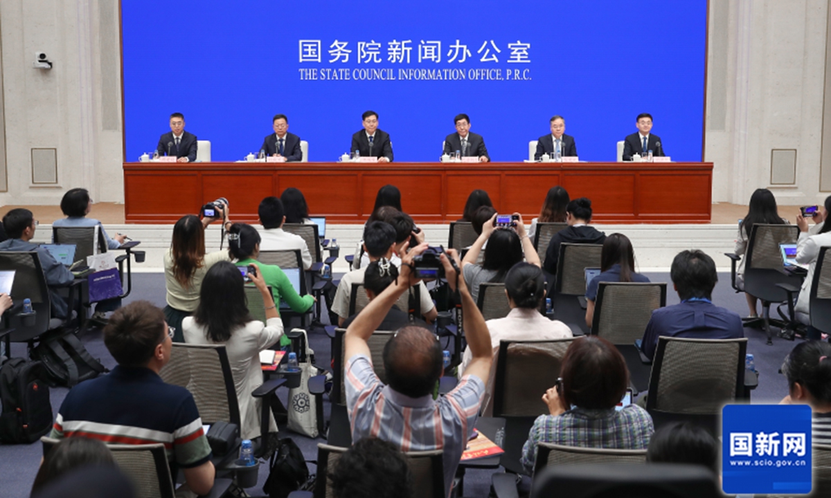 The State Council Information Office (SCIO) holds a press conference about the Ethnic Unity and Progress Promotion Law as well as China's work on ethnic affairs in Beijing, China, on June 24, 2026. Photo: SCIO