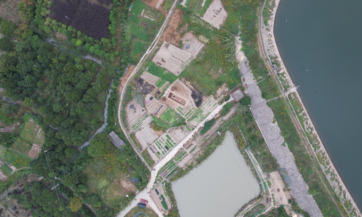 Yaojiawan site, one of the Zhoushan Islands salt-making site clusters in East China's Zhejiang Province Photo: Courtesy of the National Cultural Heritage Administration