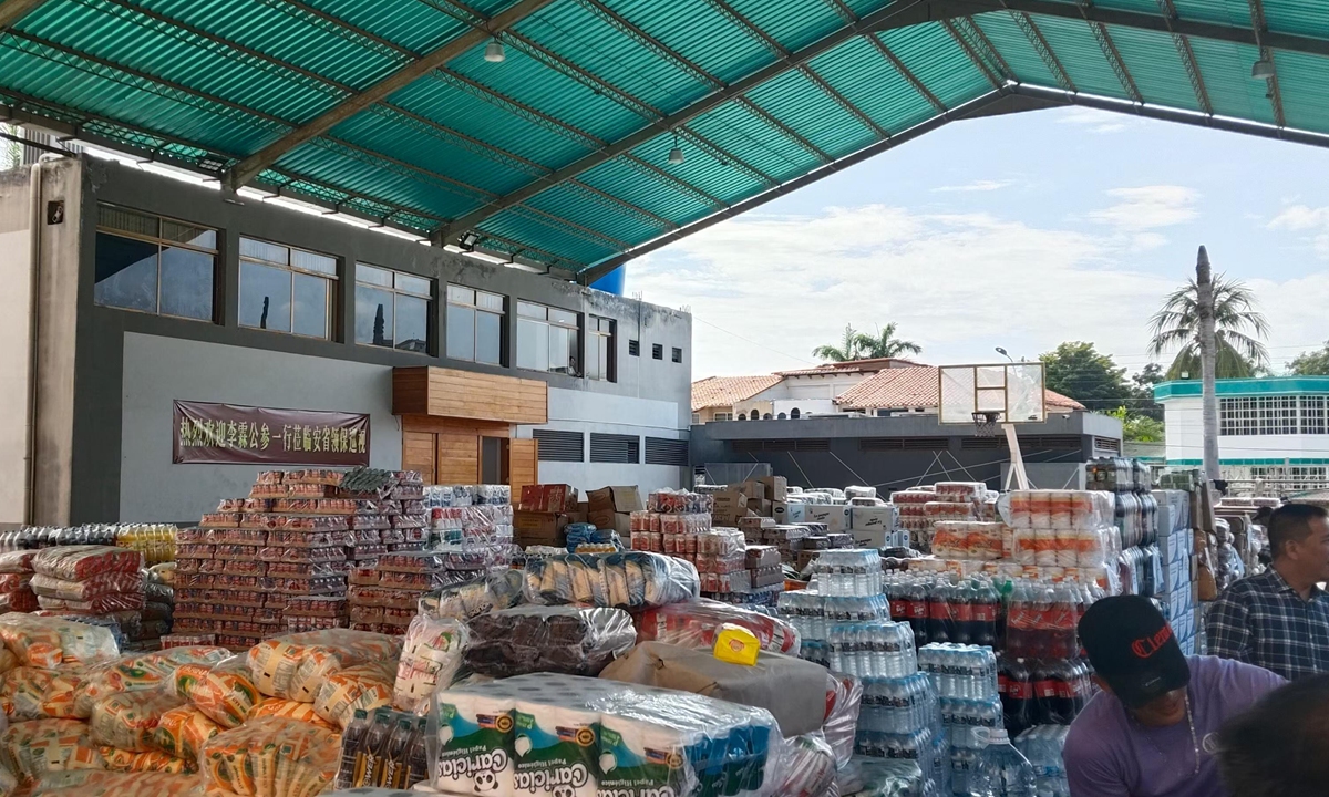 Earthquake relief supplies donated by the Federation of Chinese Associations in Valencia Photo: Courtesy of Mo Shuhua