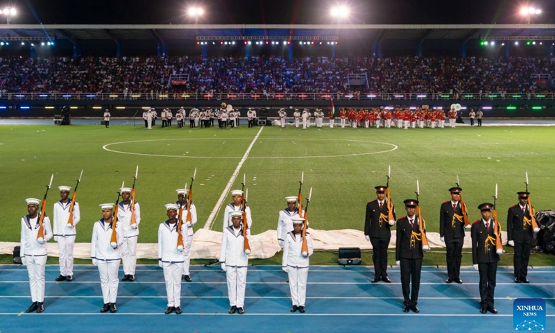 This photo taken on June 28, 2026 shows a scene of the National Day celebrations commemorating the 50th anniversary of Seychelles' Independence in Victoria, Seychelles. (Photo: Xinhua)