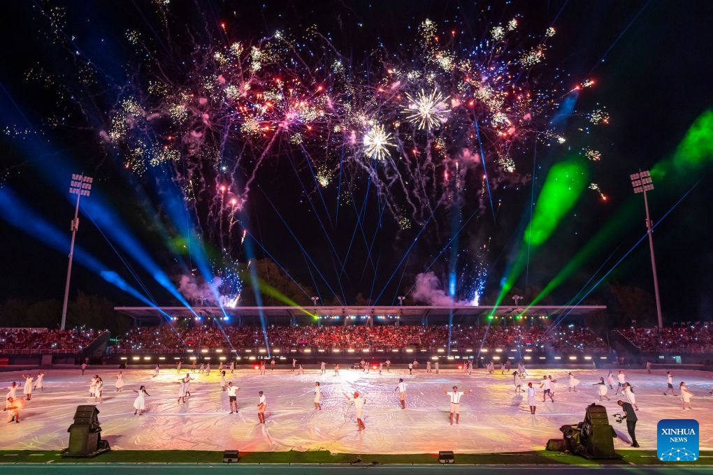 This photo taken on June 28, 2026 shows a scene of the National Day celebrations commemorating the 50th anniversary of Seychelles' Independence in Victoria, Seychelles. (Photo: Xinhua)