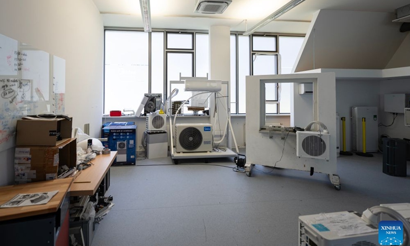 This photo taken on June 30, 2026 shows an interior view of Midea's German R&D Center in Stuttgart, Germany. Located in Stuttgart, Midea's German R&D Center continuously develops and refines products to meet the needs of European households. Its localized innovation has helped its air conditioners gain popularity across the European market. (Photo: Xinhua)