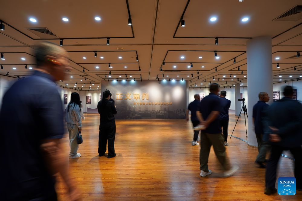 People visit an exhibition on historical facts of trials of Japanese war criminals at the Exhibition Hall of Evidences of Crime Committed by Unit 731 of the Japanese Imperial Army in Harbin, northeast China's Heilongjiang Province, July 1, 2026. The exhibition opened on Wednesday in Harbin. (Photo: Xinhua)