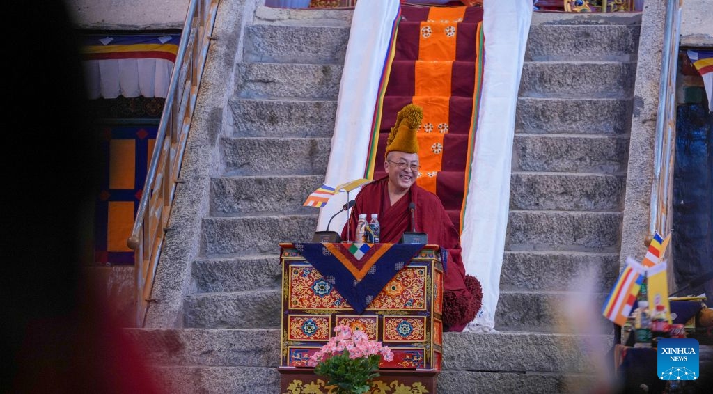 A preliminary examination for the Geshe Lharampa is held at the Drepung Monastery in Lhasa, southwest China's Xizang Autonomous Region, July 2, 2026.

A total of 13 monks from multiple monasteries are in the process of completing a preliminary examination for the Geshe Lharampa, the highest academic degree in the exoteric teachings of the Gelug school of Tibetan Buddhism.

Geshe Lharampa, which means intellectual in the Tibetan language, is the equivalent of a doctoral degree in modern education. (Xinhua/Jigme Dorje)