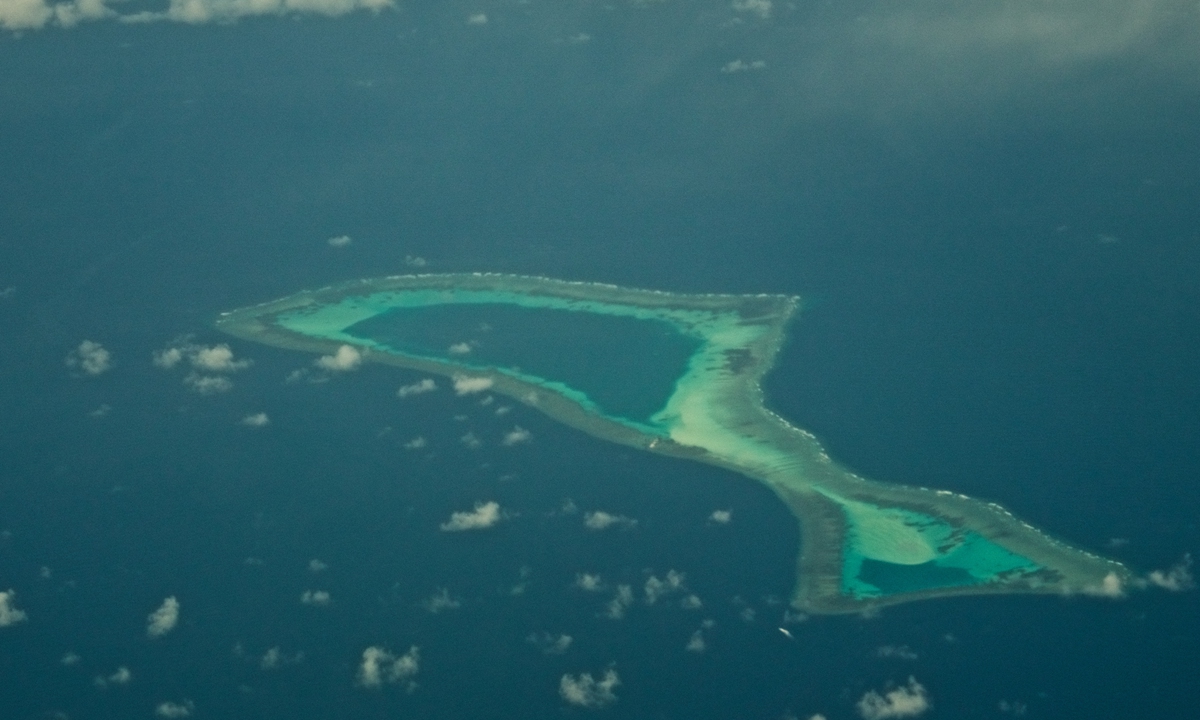 An aerial view of the South China Sea Photo: VCG