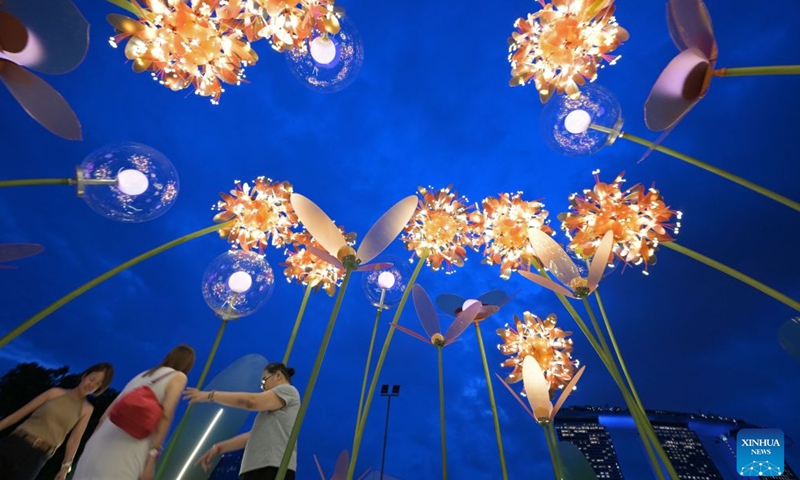People visit the 10th Singapore Garden Festival at Gardens by the Bay in Singapore on July 4, 2026. (Xinhua/Then Chih Wey)