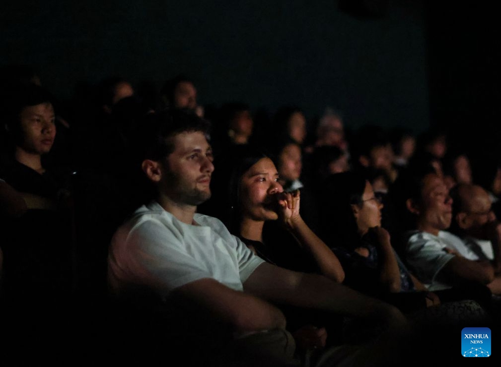 People watch the Chinese film Dear You in Paris, France, July 5, 2026. China's word-of-mouth movie sensation Dear You held its French premiere in Paris on Sunday. (Photo: Xinhua)